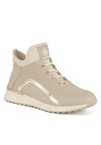 Rieker Trzewiki X8083-60 Beżowy. Kolor: beżowy. Materiał: materiał #3