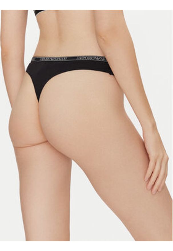 Emporio Armani Underwear Komplet stringów EW000402 AF10889 MC005 Czarny. Kolor: czarny. Materiał: wiskoza