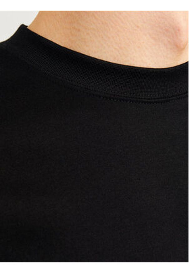 Jack & Jones Longsleeve Urban Edge 12256422 Czarny Loose Fit. Kolor: czarny. Materiał: bawełna. Długość rękawa: długi rękaw