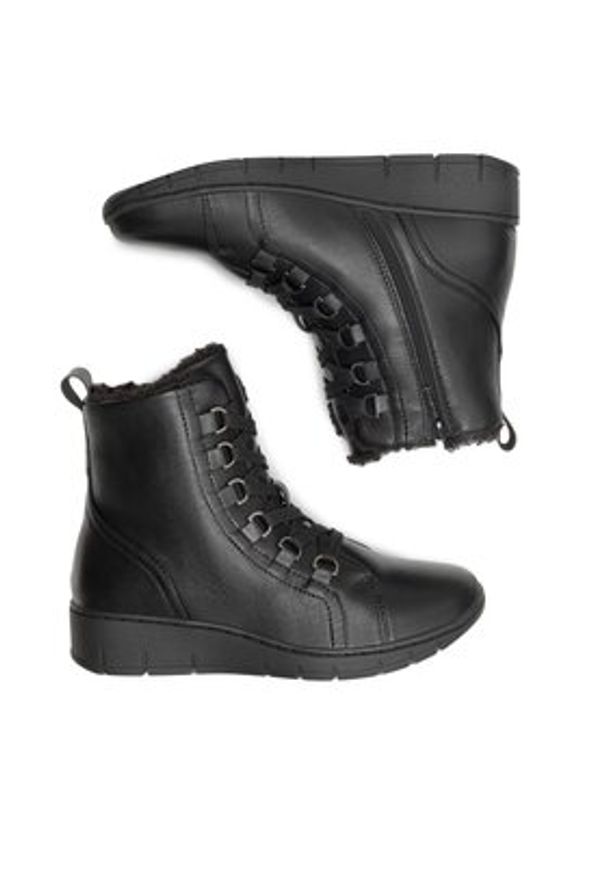 Clara Barson Botki WS6075-10 Czarny. Kolor: czarny. Materiał: skóra