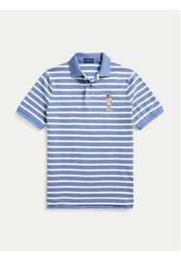 Polo Ralph Lauren Polo 710941863001 Niebieski Custom Slim Fit. Typ kołnierza: polo. Kolor: niebieski. Materiał: bawełna