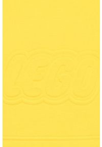 LEGO Wear - Lego Wear bluza dziecięca kolor żółty z kapturem z aplikacją. Okazja: na co dzień. Typ kołnierza: kaptur. Kolor: żółty. Wzór: aplikacja. Styl: casual #3