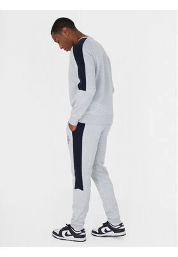 Brave Soul Bluza MJS-516ALSTON Szary Straight Fit. Kolor: szary. Materiał: bawełna, syntetyk