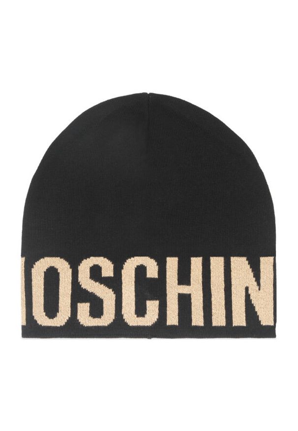 MOSCHINO Czapka 65165 M2997 Czarny. Kolor: czarny. Materiał: materiał