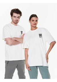 Jack Wolfskin Koszulka techniczna Unisex Eschenheimer Back 1809081 Biały Regular Fit. Kolor: biały. Materiał: bawełna