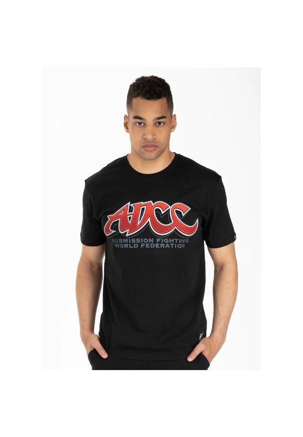 PITBULL - Koszulka bawełniana sportowy t-shirt dla dorosłych ADCC. Kolor: czarny, czerwony, wielokolorowy. Materiał: bawełna