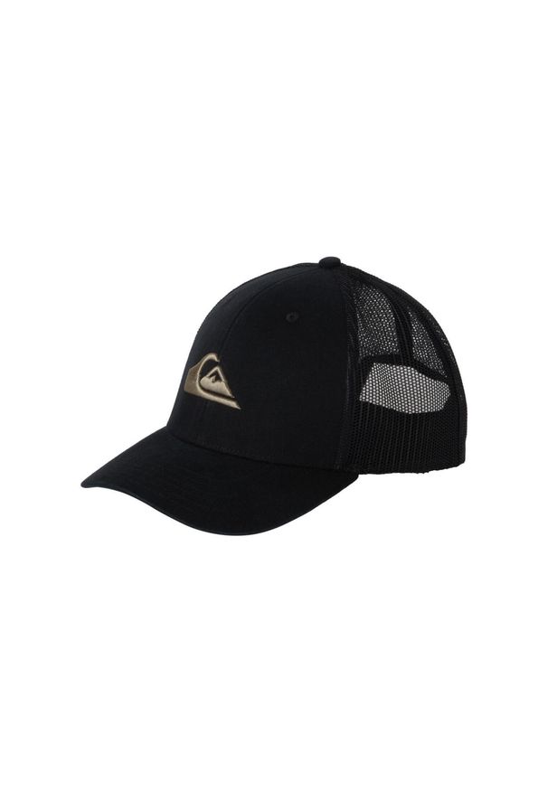 Quiksilver - dla Mężczyzn GROUNDER Czarny. Kolor: brązowy, zielony, wielokolorowy. Materiał: materiał, poliester, bawełna. Wzór: ze splotem