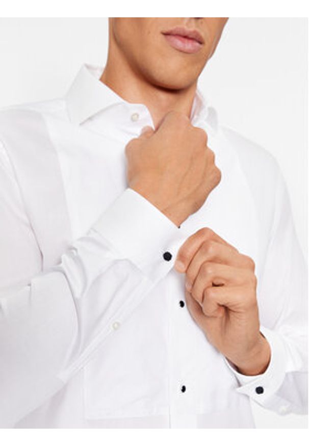 BOSS - Boss Koszula H-Hank-Tux3-231 50503261 Biały Slim Fit. Kolor: biały. Materiał: bawełna