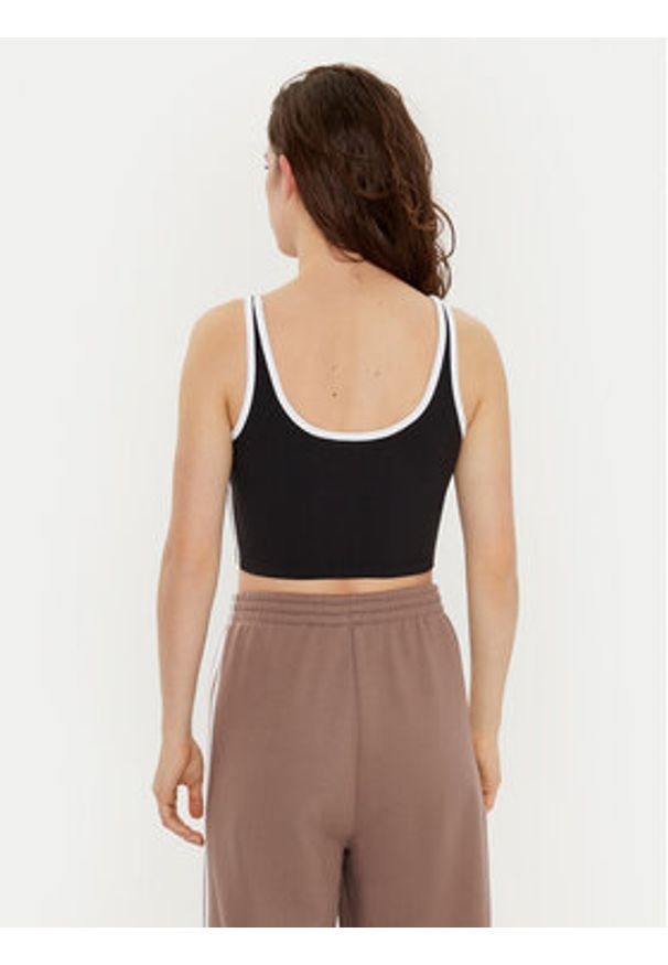 Adidas - adidas Top adicolor 3-Stripes JD4612 Czarny Slim Fit. Kolor: czarny. Materiał: bawełna