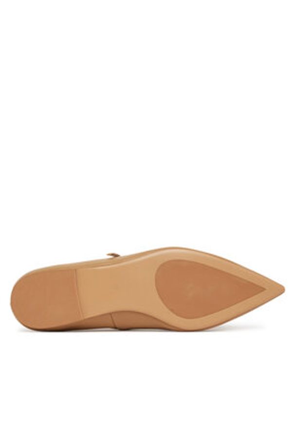 TwinSet - TWINSET Baleriny 251TCP064 Brązowy. Kolor: brązowy. Materiał: skóra