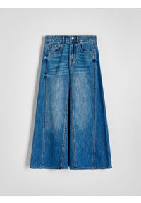 Reserved - Jeansowa spódnica - niebieski. Kolor: niebieski. Materiał: jeans