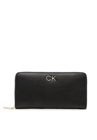 Calvin Klein Duży Portfel Damski Re-Lock Z/A Wallet Lg Pbl K60K610967 Czarny. Kolor: czarny. Materiał: skóra #1