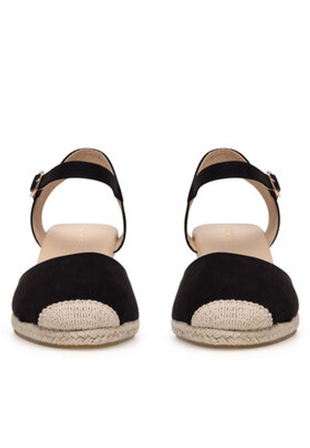 Jenny Fairy Espadryle WYL2610-2 Czarny. Kolor: czarny. Materiał: materiał