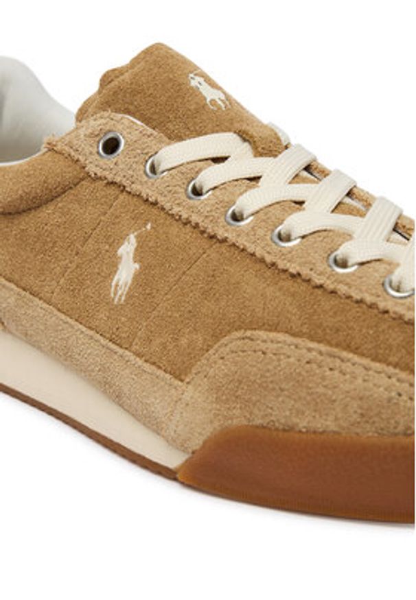 Polo Ralph Lauren Sneakersy 804P08219001 Brązowy. Kolor: brązowy. Materiał: skóra, zamsz
