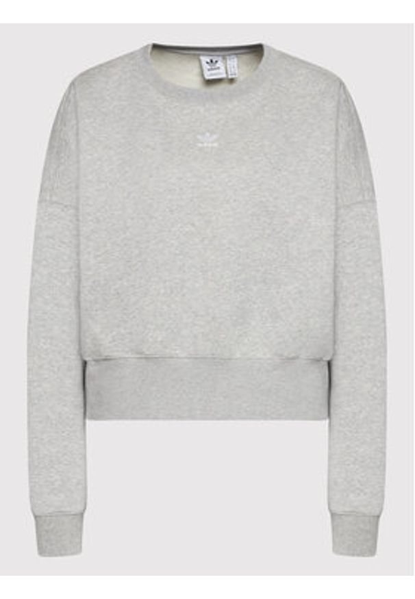 Adidas - adidas Bluza adicolor Essentials Fleece HF7478 Szary Relaxed Fit. Kolor: szary. Materiał: bawełna