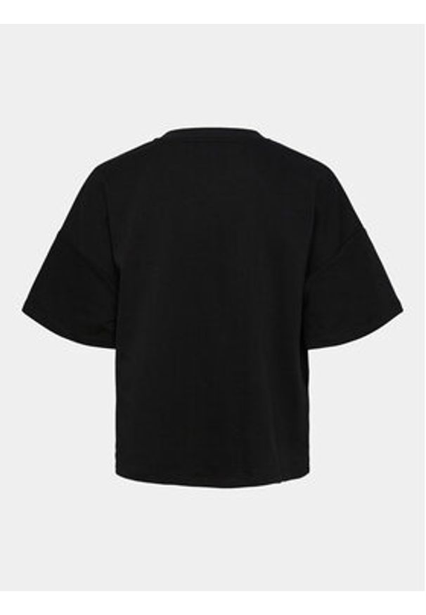 Pieces T-Shirt Chilli Summer 17118870 Czarny Loose Fit. Kolor: czarny. Materiał: bawełna, syntetyk