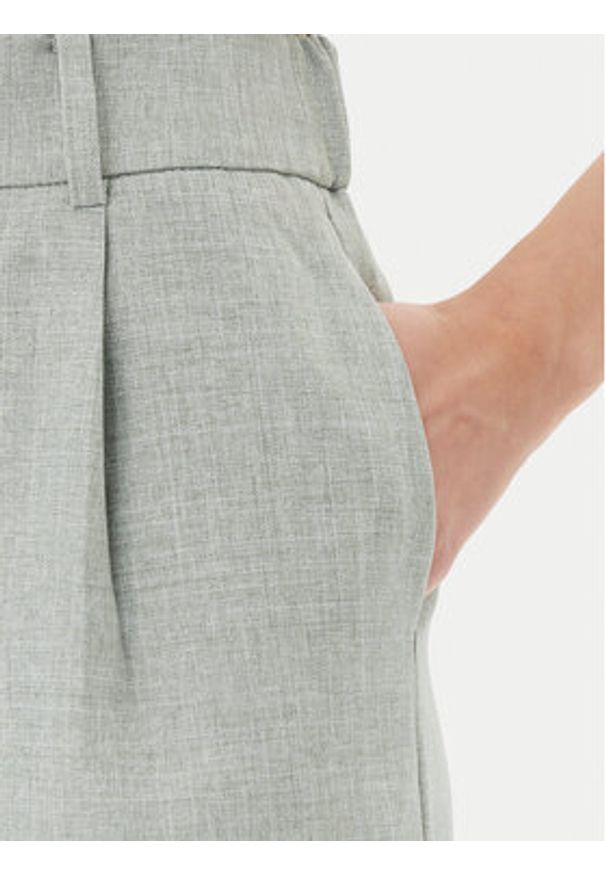 only - ONLY Szorty materiałowe Linda 15283727 Szary Wide Leg. Kolor: szary. Materiał: syntetyk