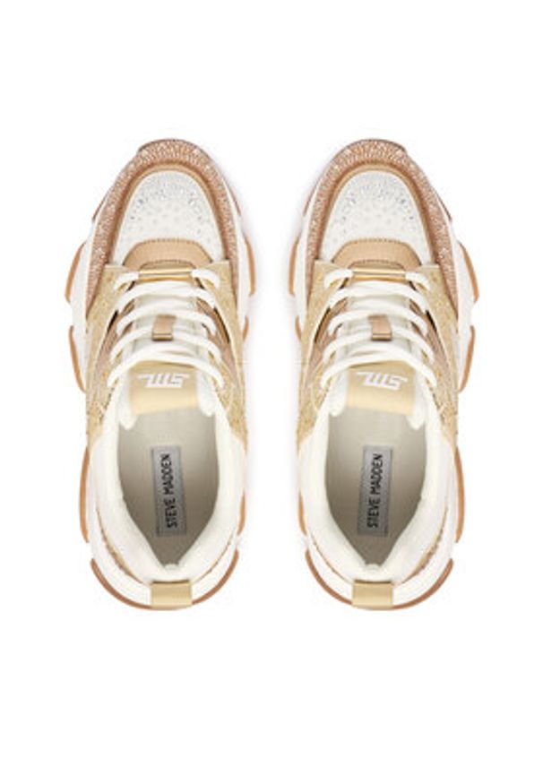 Steve Madden Sneakersy Privy 11004670 Złoty. Kolor: złoty. Materiał: materiał