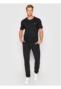 Polo Ralph Lauren T-Shirt Sle 714844756001 Czarny Regular Fit. Typ kołnierza: polo. Kolor: czarny. Materiał: bawełna #5