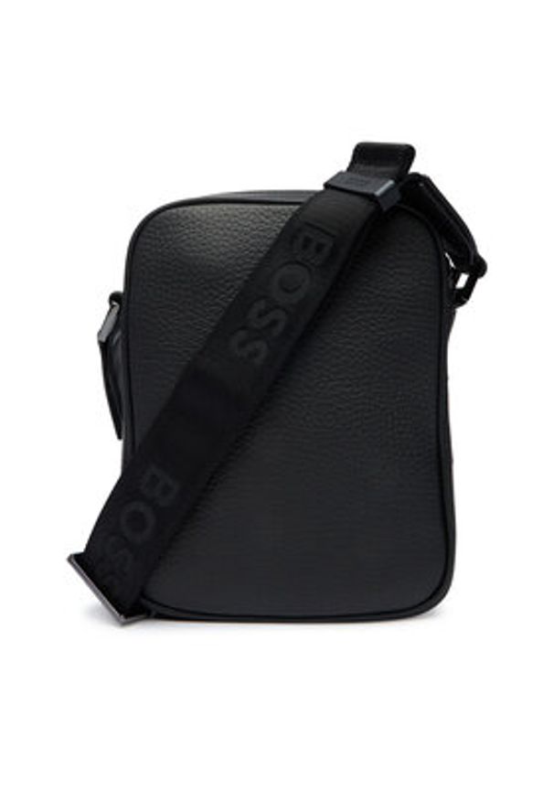 BOSS Saszetka 50558857 Czarny. Kolor: czarny. Materiał: skóra