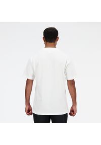 Koszulka męska New Balance MT41533WT – biała. Kolor: biały. Materiał: bawełna, dresówka. Długość rękawa: krótki rękaw. Długość: krótkie #3