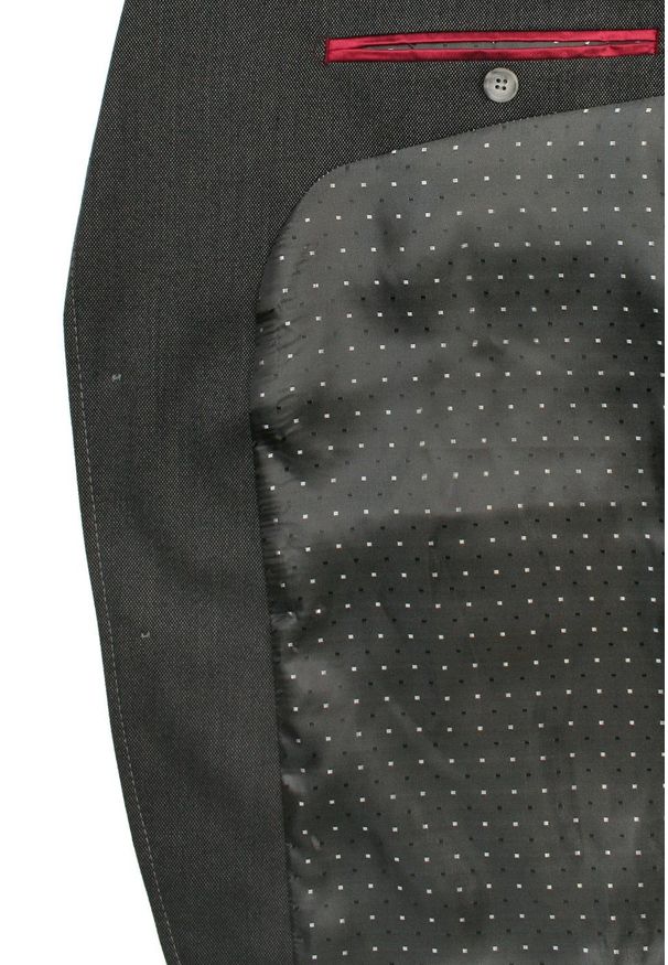 un SARTO - Marynarka Elegancka, Popielata, Szara, Klasyczny Krój, 2 Guziki, Jedno Rozcięcie -UN SARTO. Kolor: szary. Materiał: poliester, wełna. Styl: elegancki, klasyczny