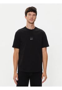 Karl Lagerfeld Jeans T-Shirt 245D1705 Czarny Regular Fit. Kolor: czarny. Materiał: bawełna