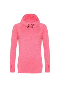 JUST COOL - Koszulka Damska Z Dekoltem W Szpic. Kolor: pomarańczowy. Długość rękawa: długi rękaw #1