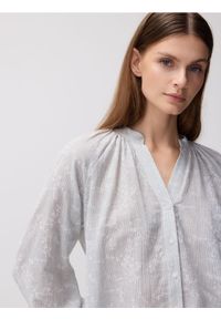 Reserved - Koszula z dodatkiem lnu - jasnoniebieski. Kolor: niebieski. Materiał: len #1