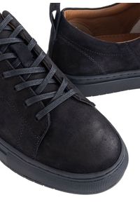 Ochnik - Czarne skórzane sneakersy męskie. Kolor: czarny. Materiał: skóra #6