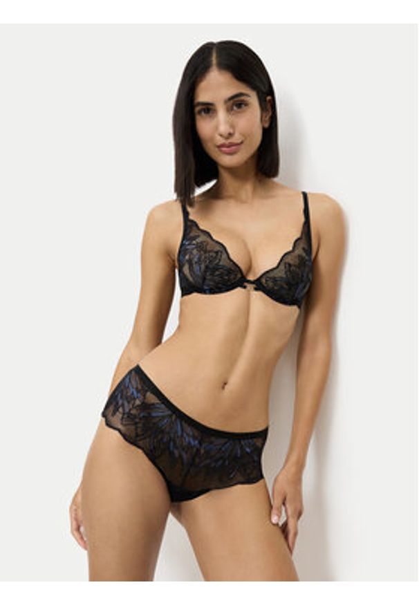 Triumph Biustonosz z fiszbiną Crazy Stupid Love 10222352 Czarny. Kolor: czarny. Materiał: syntetyk