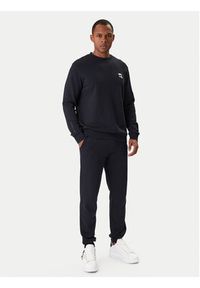 Karl Lagerfeld - KARL LAGERFELD Bluza 705710 561900 Granatowy Regular Fit. Typ kołnierza: dekolt w karo. Kolor: niebieski. Materiał: bawełna #4