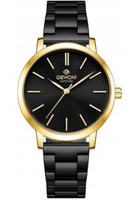 Zegarek Giewont Zegarek Damski Giewont Sapphire Złoto Czarny GW2360-B4. Kolor: czarny, złoty, wielokolorowy #1