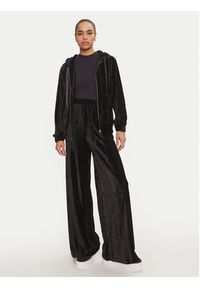 Fracomina Spodnie palazzo FR24WV3014J461R9 Czarny Wide Leg. Kolor: czarny. Materiał: syntetyk #4