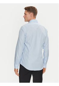 Calvin Klein Koszula Non Iron Tonal Strct Slim Shirt K10K113848 Niebieski Regular Fit. Kolor: niebieski. Materiał: bawełna