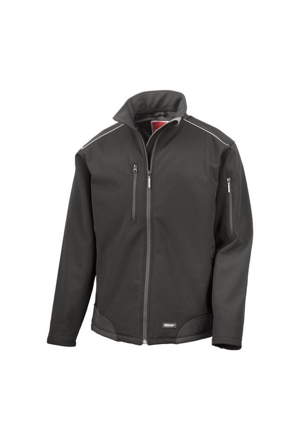 RESULT - Oddychająca Kurtka Męska Ripstop Soft Shell. Kolor: zielony, wielokolorowy, czarny, brązowy