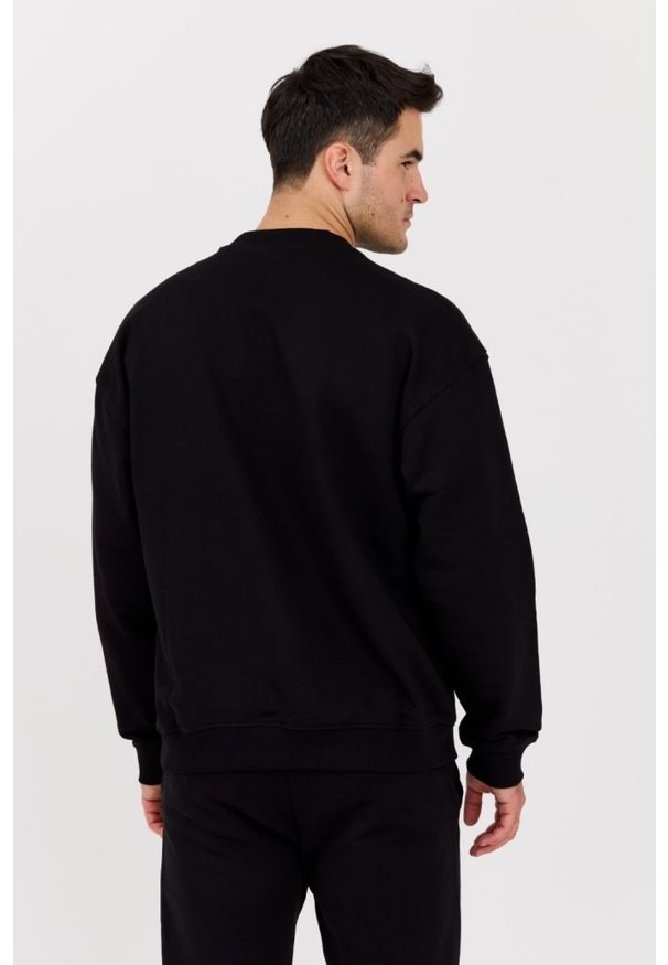 Diesel - DIESEL Czarna męska bluza S-BOXT-D, Rozmiar XL. Okazja: na co dzień. Kolor: czarny. Materiał: elastan, bawełna, materiał. Długość rękawa: długi rękaw. Długość: długie. Styl: casual, elegancki, klasyczny