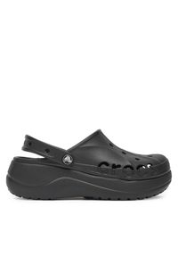 Crocs Klapki BAYA PLATFORM CLOG 208186-001 Czarny. Kolor: czarny. Obcas: na platformie