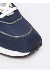 Big-Star - Sneakersy męskie ze skóry naturalnej granatowe RR174373 403. Okazja: na co dzień. Kolor: niebieski. Materiał: skóra #8