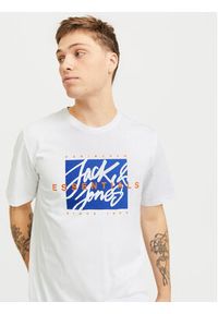 Jack & Jones - Jack&Jones T-Shirt Colton 12268439 Biały Standard Fit. Kolor: biały. Materiał: bawełna