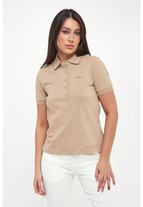 Aeronautica Militare - Polo damskie AERONAUTICA MILITARE. Typ kołnierza: polo