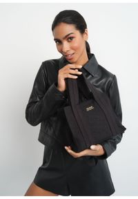 Ochnik - Czarna torebka damska typu tote bag. Kolor: czarny. Rodzaj torebki: na ramię #3