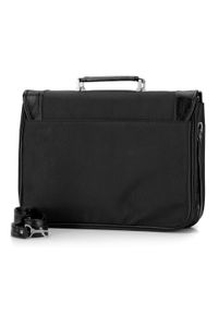 Wittchen - Męska torba na laptopa ze wstawkami z ekoskóry. Kolor: czarny. Materiał: poliester. Styl: biznesowy #3
