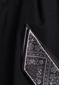 Renee - Czarne Bawełniano-Wiskozowe Spodnie Wide Leg z Paskiem Typu Apaszka Arlethia. Kolor: czarny. Materiał: wiskoza, bawełna. Styl: elegancki #5