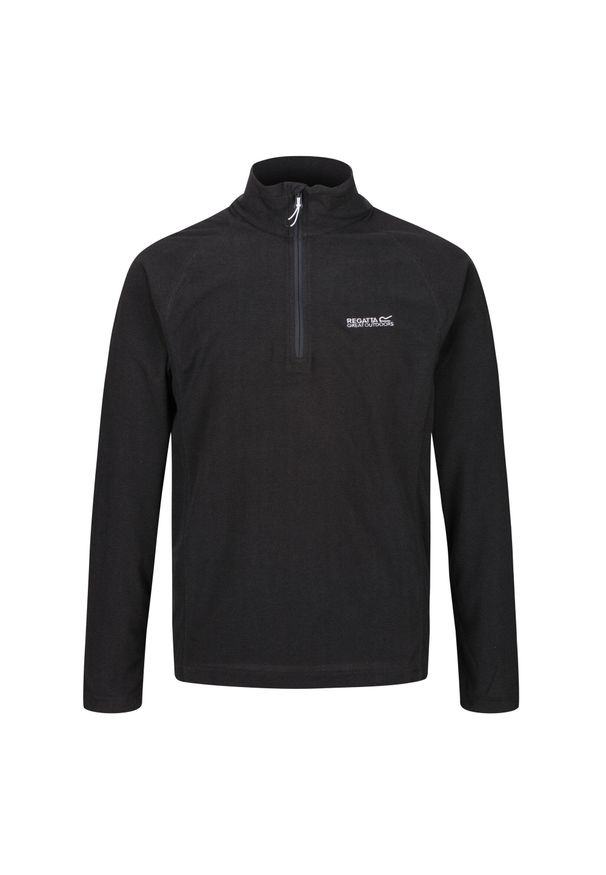 Regatta - Polar Z Suwakiem Męski Montes. Kolor: czarny. Materiał: polar. Sezon: zima. Styl: sportowy. Sport: turystyka piesza