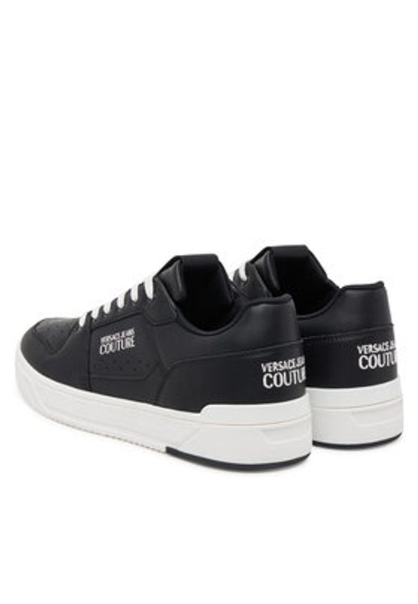 Versace Jeans Couture Sneakersy 79YA3SJ4 ZPB43 Czarny. Kolor: czarny. Materiał: skóra