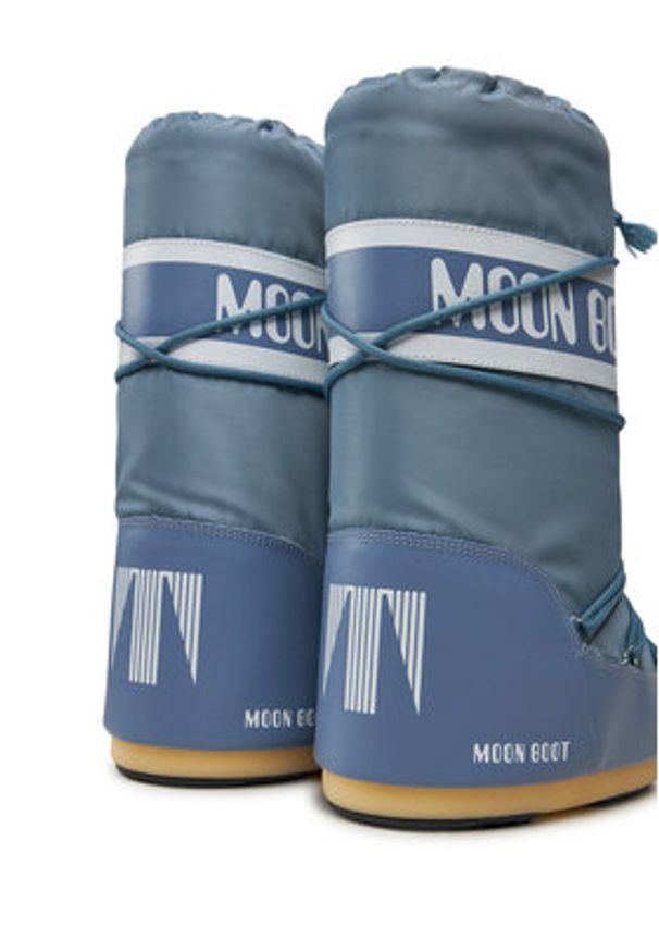 Moon Boot Śniegowce Mb Icon Nylon 80D1400440 Szary. Kolor: niebieski. Materiał: materiał