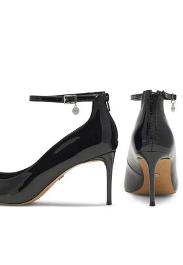 Nine West Szpilki SJ1489 Czarny. Kolor: czarny. Materiał: skóra. Obcas: na szpilce