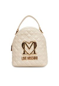 Love Moschino - LOVE MOSCHINO Plecak JC4304PP0MK1211A Écru. Materiał: skóra