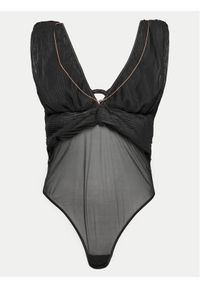 Hunkemöller Body Simona 205556 Czarny Slim Fit. Kolor: czarny. Materiał: syntetyk